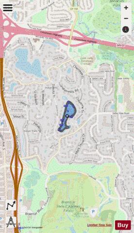 Indianhead Lake depth contour Map - i-Boating App - Streets