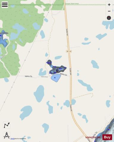 Camp I Lake depth contour Map - i-Boating App - Streets
