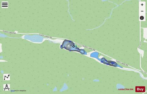 Little Gulch Lakes depth contour Map - i-Boating App - Streets