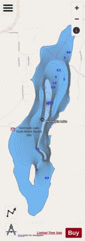 Hennepin Lake depth contour Map - i-Boating App - Streets