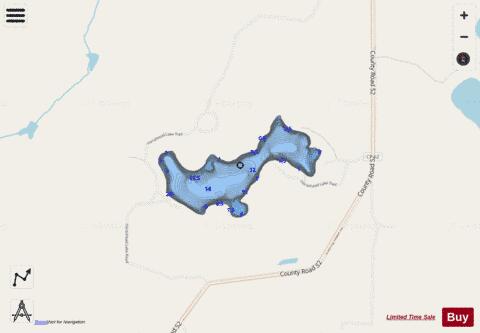 Horsehead Lake depth contour Map - i-Boating App - Streets
