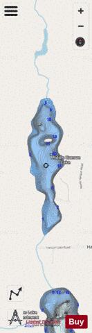 Middle Hanson Lake depth contour Map - i-Boating App - Streets