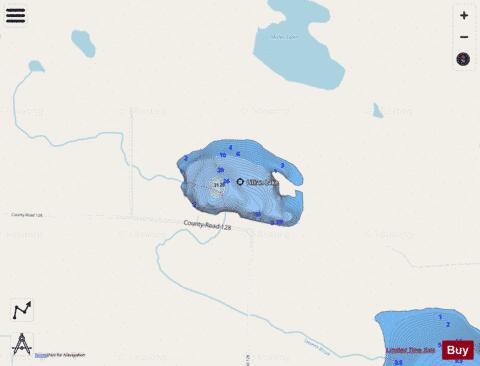 Lillian Lake depth contour Map - i-Boating App - Streets