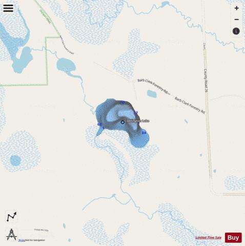 Coddington Lake depth contour Map - i-Boating App - Streets