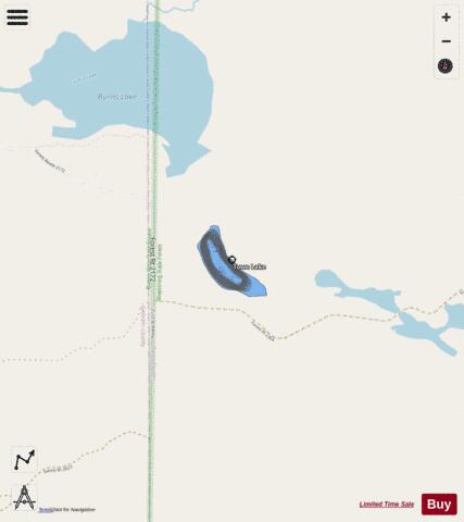 Towe Lake depth contour Map - i-Boating App - Streets