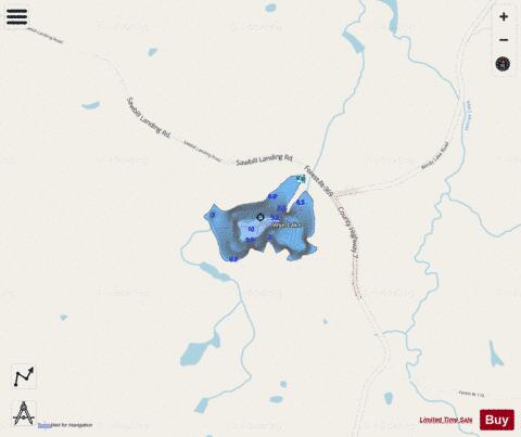 Wye Lake depth contour Map - i-Boating App - Streets