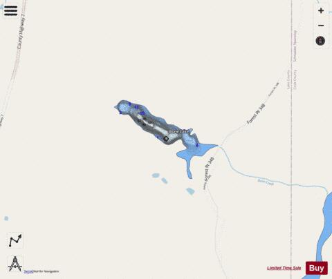 Bone Lake depth contour Map - i-Boating App - Streets