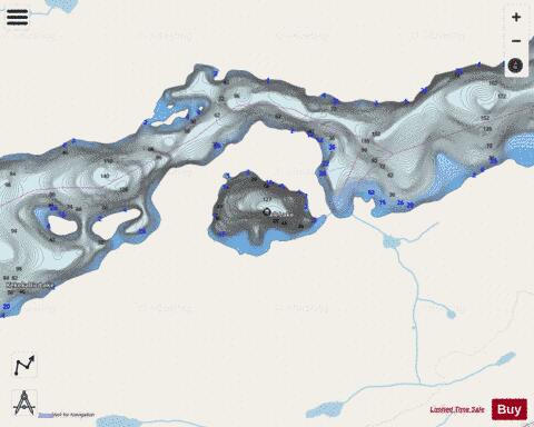 Kek Lake depth contour Map - i-Boating App - Streets