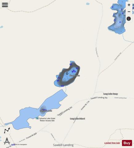 Bunny Lake depth contour Map - i-Boating App - Streets
