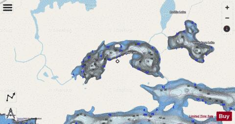 Gerund Lake depth contour Map - i-Boating App - Streets