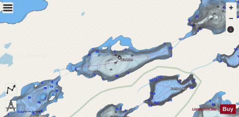Dix Lake depth contour Map - i-Boating App - Streets