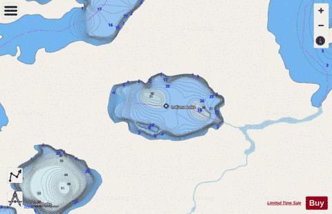 Indiana Lake depth contour Map - i-Boating App - Streets