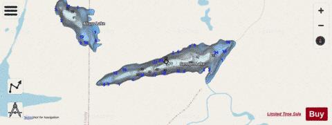 Sandpit Lake depth contour Map - i-Boating App - Streets