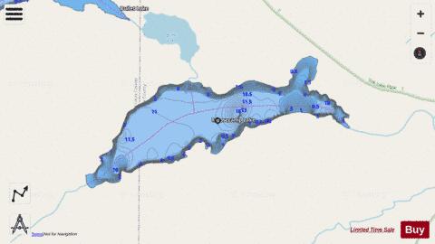 Moosecamp Lake depth contour Map - i-Boating App - Streets