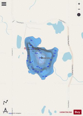 Church Lake depth contour Map - i-Boating App - Streets