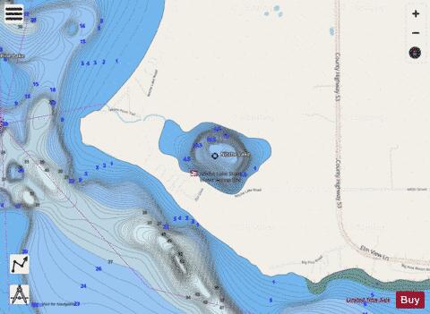Nitche Lake depth contour Map - i-Boating App - Streets