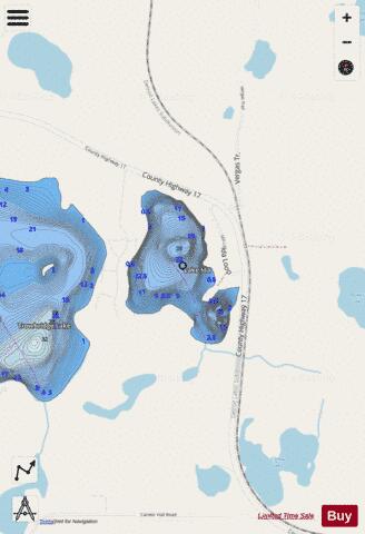 Lake Ida depth contour Map - i-Boating App - Streets