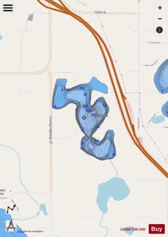 Hansel Lake depth contour Map - i-Boating App - Streets