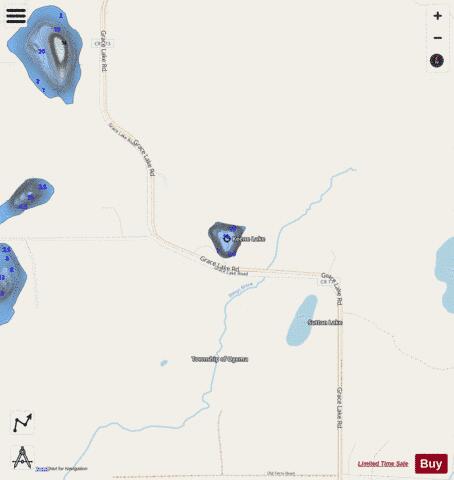 Keene Lake depth contour Map - i-Boating App - Streets