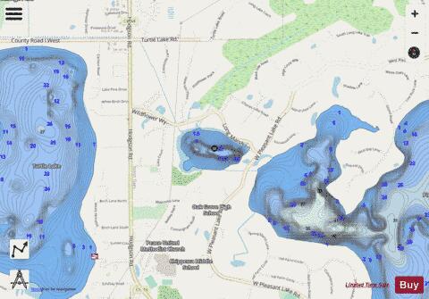 Charley Lake depth contour Map - i-Boating App - Streets