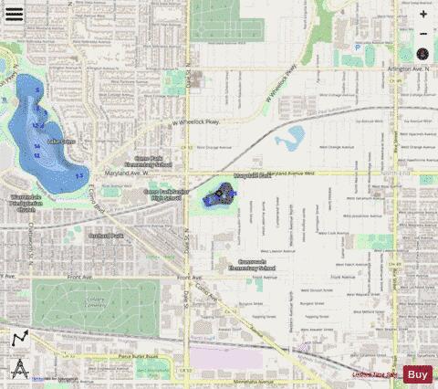 Loeb Lake depth contour Map - i-Boating App - Streets