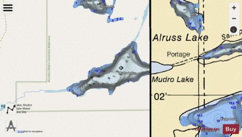 Mudro Lake depth contour Map - i-Boating App - Streets