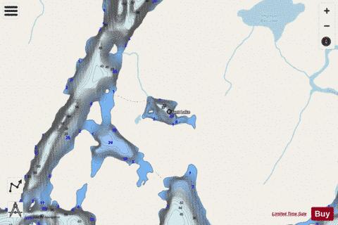 Chant Lake depth contour Map - i-Boating App - Streets