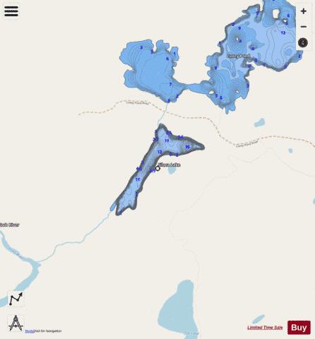 Silaca Lake depth contour Map - i-Boating App - Streets