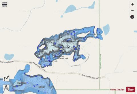 Eagles Nest Lake Number Four depth contour Map - i-Boating App - Streets