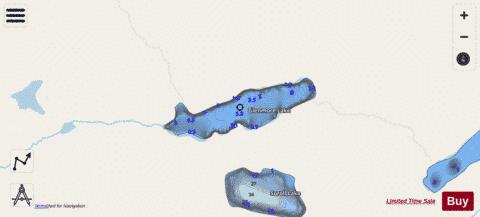 Glenmore Lake depth contour Map - i-Boating App - Streets