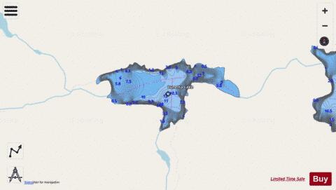 Lunetta Lake depth contour Map - i-Boating App - Streets