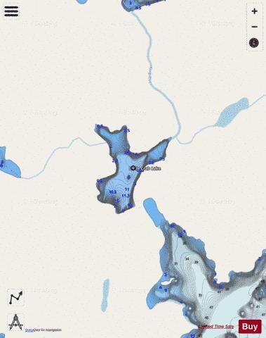 Little Crab Lake depth contour Map - i-Boating App - Streets