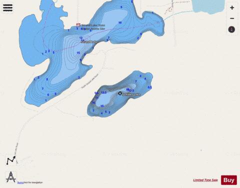 Schisler Lake depth contour Map - i-Boating App - Streets