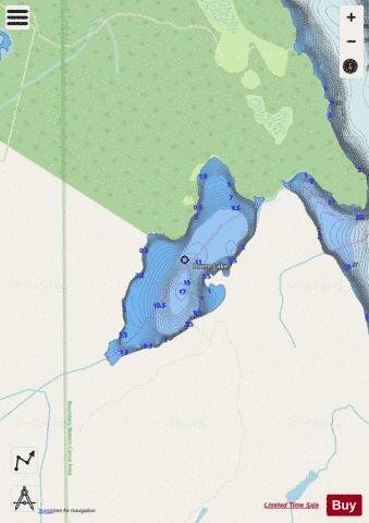 Dovre Lake depth contour Map - i-Boating App - Streets