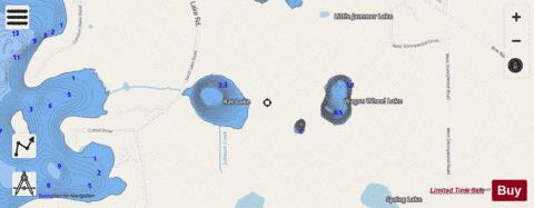 Rat Lake + Wagon Wheel Lake + depth contour Map - i-Boating App - Streets