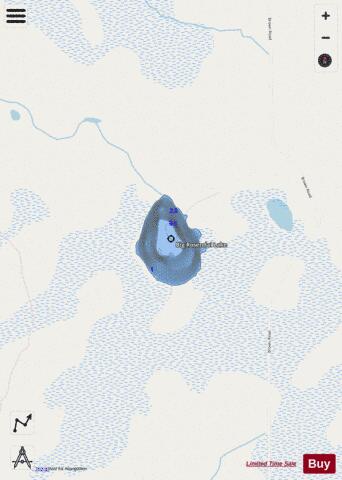 Big Rosendal Lake depth contour Map - i-Boating App - Streets