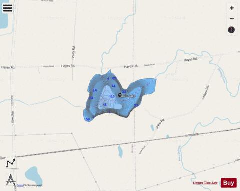 Sixmile Lake depth contour Map - i-Boating App - Streets