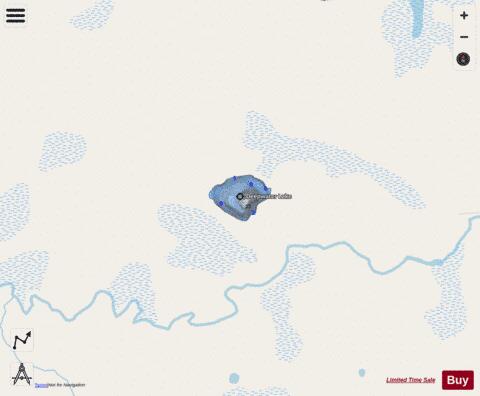 Deepwater Lake depth contour Map - i-Boating App - Streets