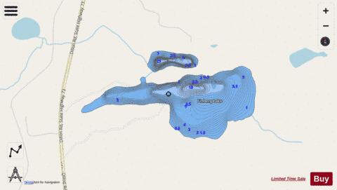 Finberg Lake + depth contour Map - i-Boating App - Streets
