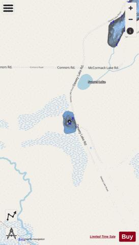 Dollar Lake depth contour Map - i-Boating App - Streets