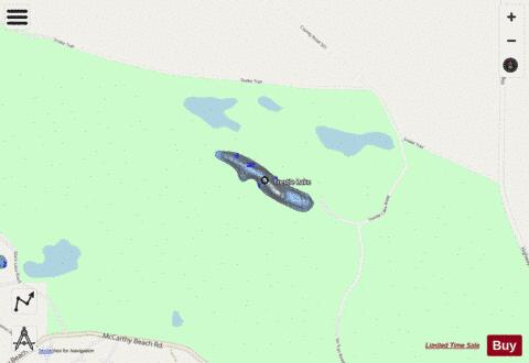 Trestle Lake depth contour Map - i-Boating App - Streets