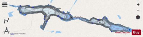 Locator Lake depth contour Map - i-Boating App - Streets