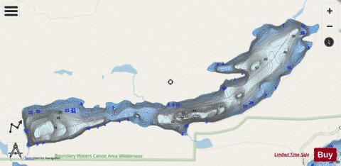 Lake Daniels depth contour Map - i-Boating App - Streets