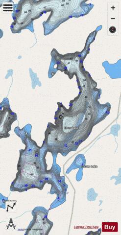 Ester Lake depth contour Map - i-Boating App - Streets