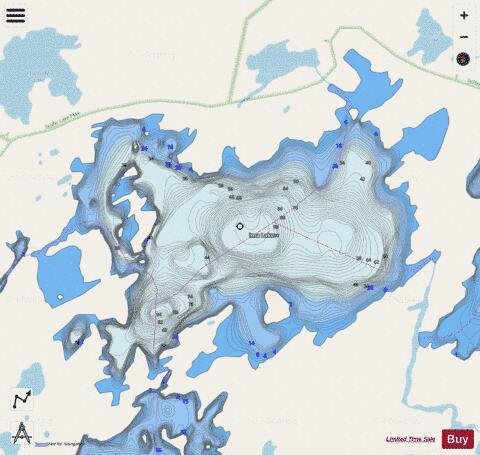 Lake Ima depth contour Map - i-Boating App - Streets