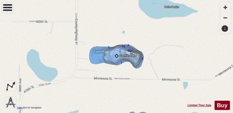 Sunfish Lake depth contour Map - i-Boating App - Streets