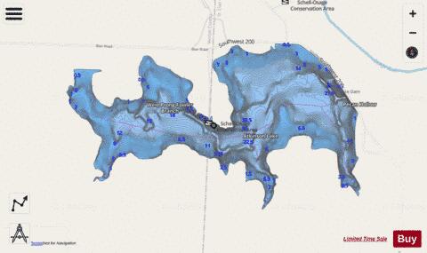 Atkinson Lake depth contour Map - i-Boating App - Streets