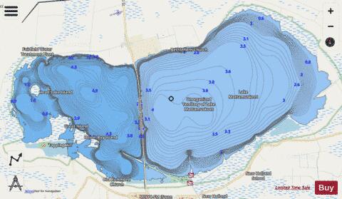 Lake Mattamuskeet depth contour Map - i-Boating App - Streets