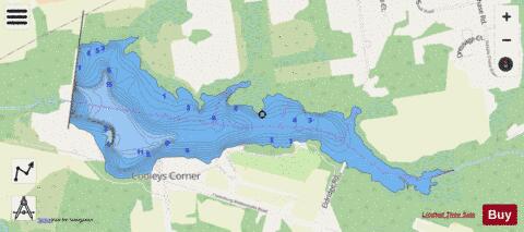 Assunpink Lake depth contour Map - i-Boating App - Streets