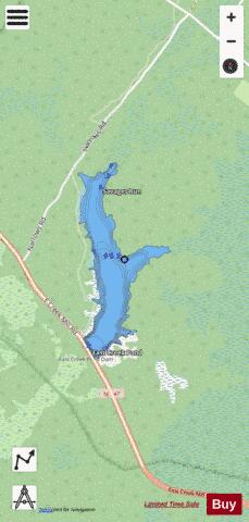 East Creek Lake depth contour Map - i-Boating App - Streets